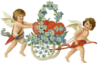 Kaz_Creations Victorian Flowers Angels - 無料png
