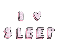 ✶ I Love Sleep {by Merishy} ✶ - png gratis