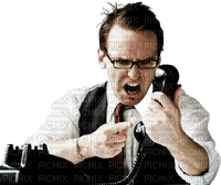 Homme au telephone - zdarma png
