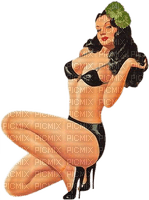 Pin up accroupie - png gratuito