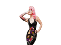 woman pink hair bp - бесплатно png