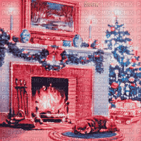 Y.A.M._New year Christmas background - GIF animé gratuit