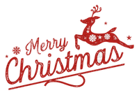 Merry Christmas text - png ฟรี