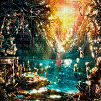 fantasy background by  nataliplus - 免费动画 GIF