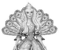 Y.A.M._Fantasy Summer fairy tales black-white - Free animated GIF