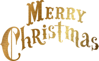 Merry Christmas.text.Gold.Victoriabea - Free PNG