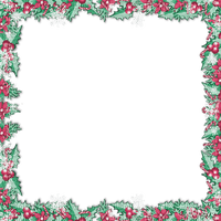 soave frame christmas winter  branch holly border - zadarmo png
