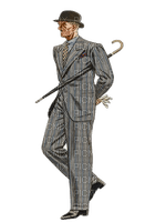 hombre vintage  dubravka4 - 無料png
