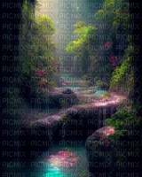 Background fantasy - forest - gratis png