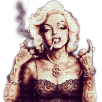 Rena Marilyn Gangster Frau braun - ücretsiz png