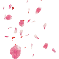 pink petals falling - PNG gratuit