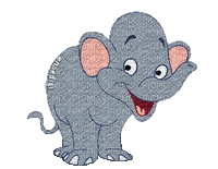 Elefant - Gratis animerad GIF