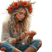 loly33 femme coquelicot - kostenlos png