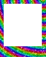 Glitter.Frame.Rainbow - Free PNG