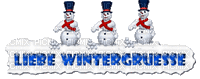 wintergrüsse - Kostenlose animierte GIFs
