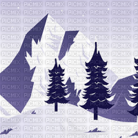 sm3 landscape winter image snow  purple - бесплатно png
