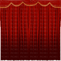 curtain rideau vorhang window fenster fenêtre red room raum espace chambre tube habitación zimmer gif anime animated animation red theater theatre théâtre - GIF animé gratuit