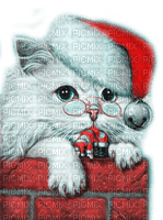Y.A.M._New year Christmas cat - безплатен png