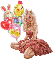 Easter woman by nataliplus - бесплатно png