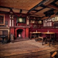 Old Pub with Fireplace - png ฟรี