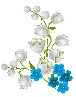 valley flowers by nataliplus - Ingyenes animált GIF