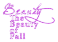 The Beauty Of Fall.Text.White.Purple - gratis png