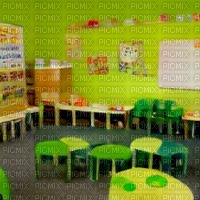 Green Preschool Background - бесплатно png