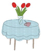 bouquet on the table - zdarma png