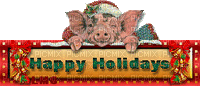 Happy Holidays - Animovaný GIF zadarmo