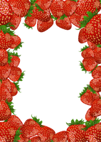 Kaz_Creations Deco Frames Frame Strawberries - png gratis