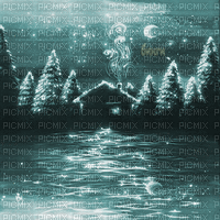 Y.A.M._Winter New year background blue - 免费动画 GIF