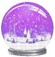 soave deco christmas animated winter globe - Nemokamas animacinis gif
