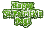 Happy St. Patrick's Day.Text.Green.Animated - Kostenlose animierte GIFs