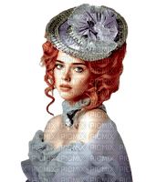 Vintage red hair woman - δωρεάν png