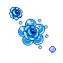blue flower - GIF animado grátis