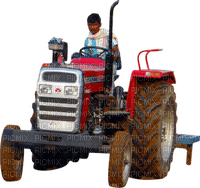 Kaz_Creations Man In Tractor - gratis png