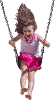 flicka-gungar--barn---- girl child-swing - PNG gratuit