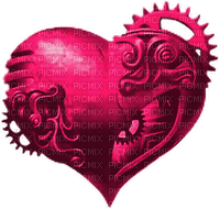 Steampunk.Heart.Pink - ücretsiz png