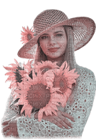 kikkapink pink teal woman spring summer - PNG gratuit