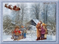 bg-jul-vinter-barn-tomte - png gratis