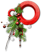 Christmas.Cluster.Frame.White.Green.Red - PNG gratuit