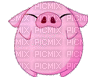 Cochon rose - GIF animé gratuit