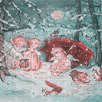 kikkapink winter vintage background christmas gif - Gratis geanimeerde GIF
