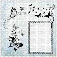 Fond blanc fond papillon noir debutante bleu clair white bg black butterfly bg paper
