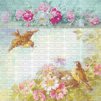 soave background animated flowers vintage postcard - Δωρεάν κινούμενο GIF