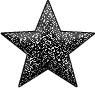 Black Glitter Star - GIF animé gratuit