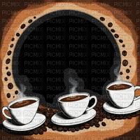 ♡§m3§♡ 10fram coffee cups animated brown - 免费动画 GIF