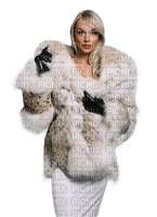 woman in fur bp - gratis png