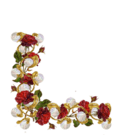 Coin roses rouge - PNG gratuit