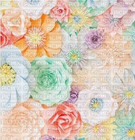 Colorful Pastel Flowers Background [BasilsLament] - ücretsiz png